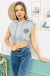 138976 Kapsonlu Crop Sweatshirt